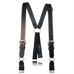 [9177-1-XL] Boston Leather 9177XL Extra Large Firefighter's Suspenders with Loop