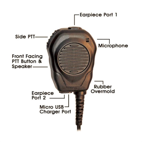 Klein Valor Amplified Speaker-Mic - Sonim XP3, XP6, XP7 (3.5mm)