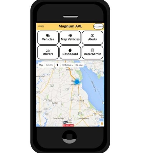 Magnum AVL Smartphone User Interface