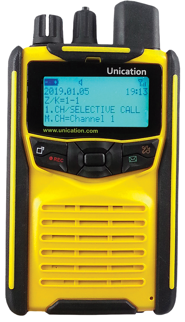 Unication G1 Voice Pager - Yellow