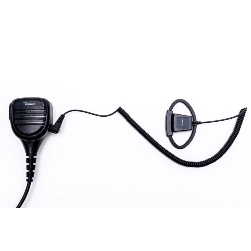Impact PRSMA-D1 Receive-only Earpiece, Adjustable D-Hanger for Speaker-Mic