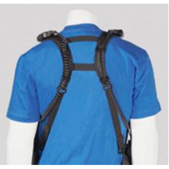CMA USH-300D Universal Double Radio Shoulder Holster Rear View