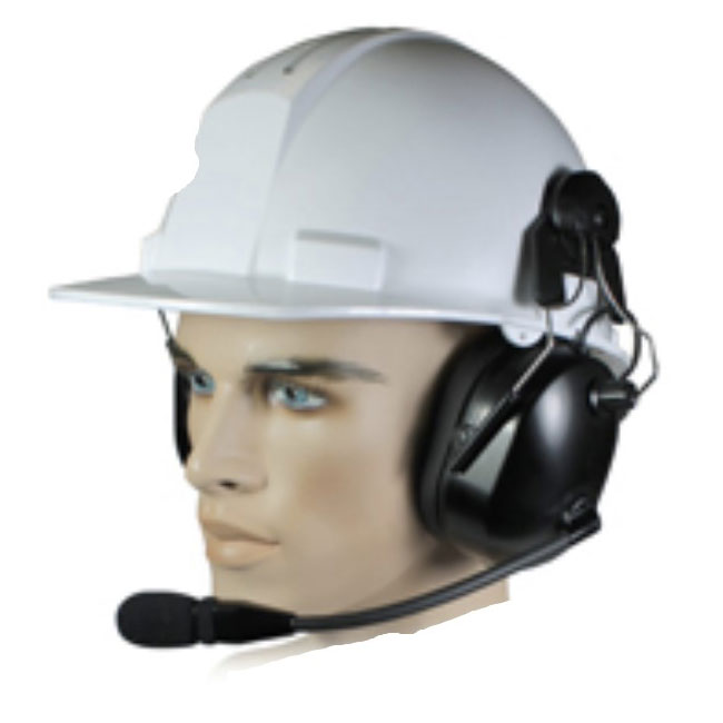 Pryme HBB-EM-HM Helmet Mount Dual Earmuff Headset