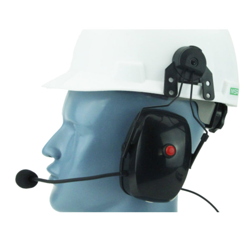 Magnum 2HS-HH Dual Earmuff Headset, Boom Mic, Hardhat Mount