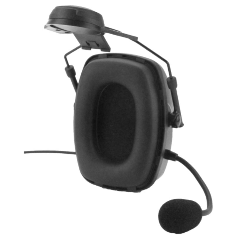 Magnum 2HS-HH Dual Earmuff Headset, Boom Mic, Hardhat Mount