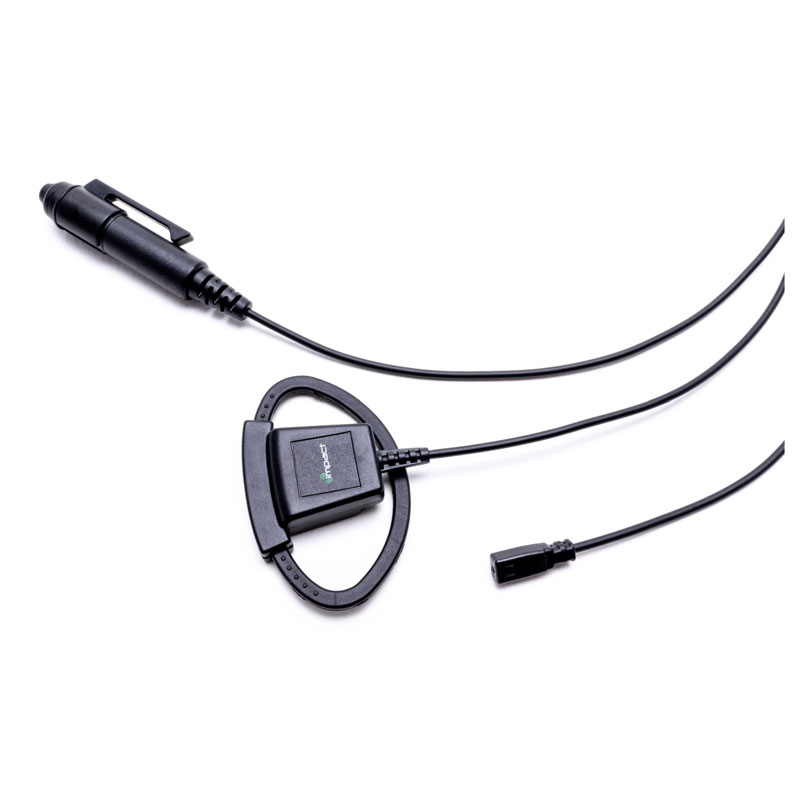 Impact P3W 3-Wire Surveillance Kit, PTT, Mic With D-Shaped Earpiece