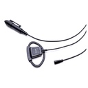 Impact P3W 3-Wire Surveillance Kit, PTT, Mic With D-Shaped Earpiece