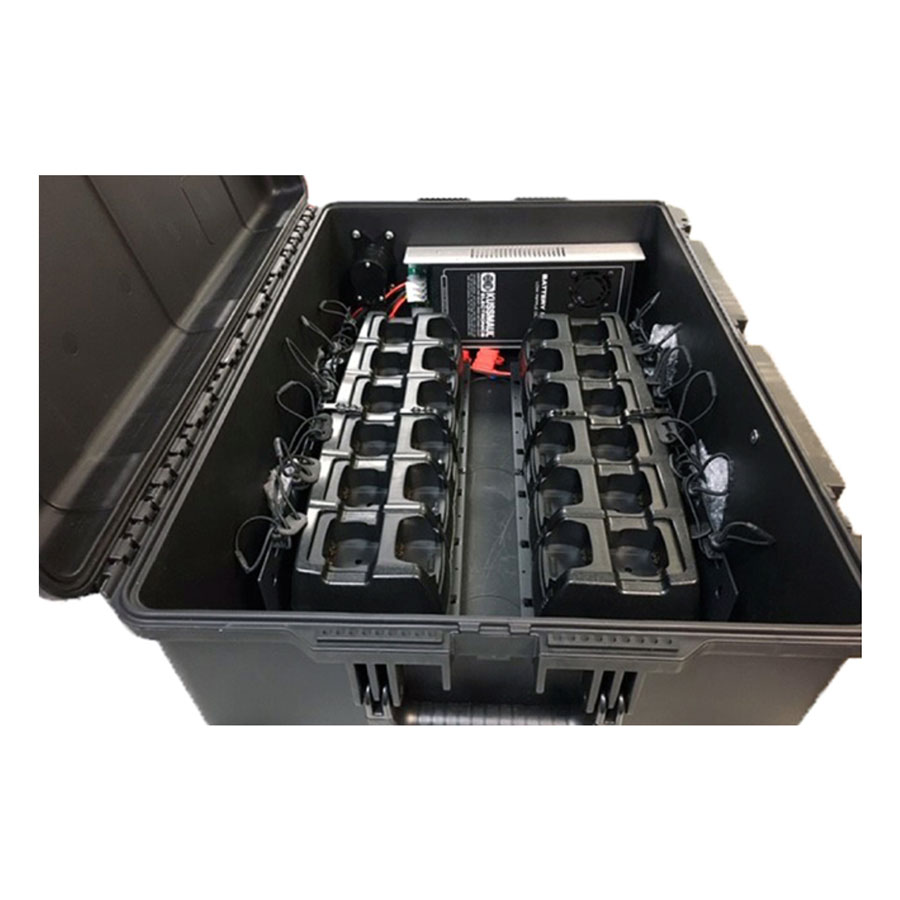 Power Products FOCS 2-Way Radio Wheeled Charger Case