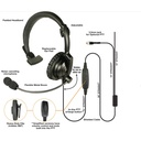 Pryme HLP-SNL-M43 Single Ear Headset - Motorola APX 6500, APX 8500
