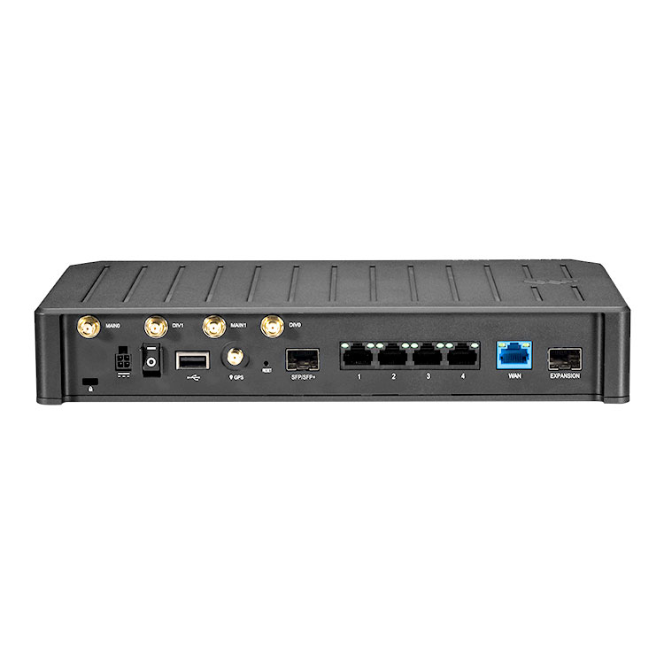 Cradlepoint E300 Series Branch Router, Rear View
