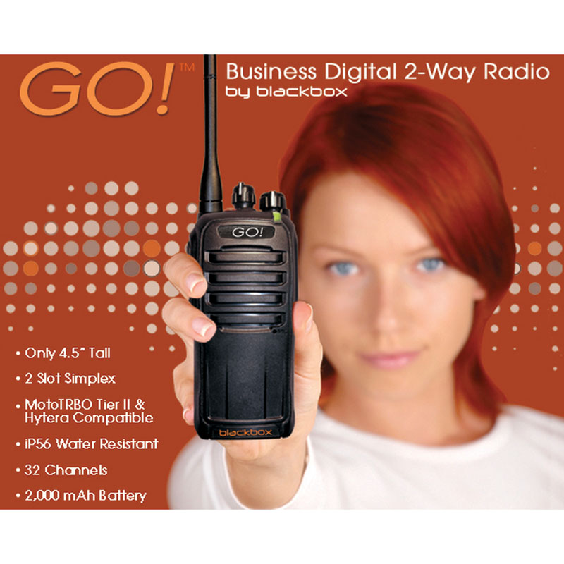 Klein Blackbox GO UHF IP56 Analog/Digital 2-Way Radio