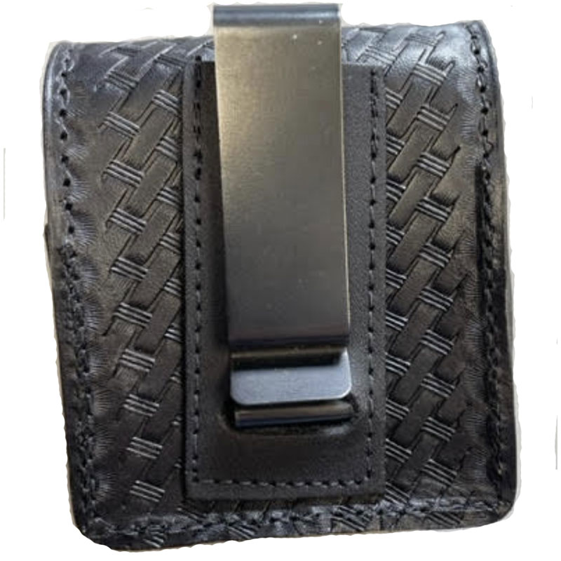 Boston Leather 4286C-3 Basketweave with Belt Clip