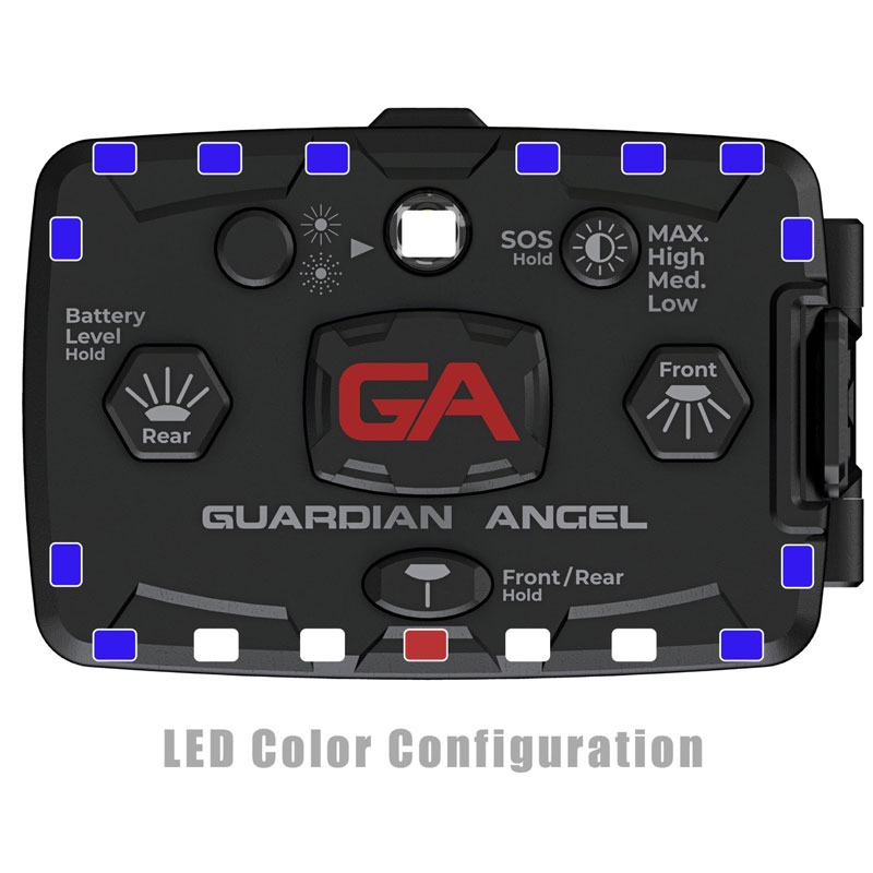 Guardian Angel ELT-B/B Elite Blue/Blue Wearable Safety Light