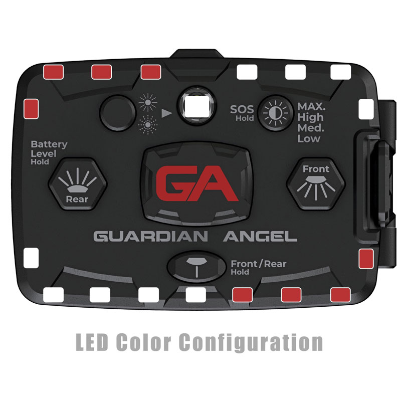 Guardian Angel ELT-WR/WR Elite White/Red, White/Red Wearable Safety Light