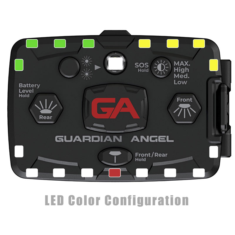 Guardian Angel ELT-W/GY Elite White/Green-Yellow Wearable Safety Light