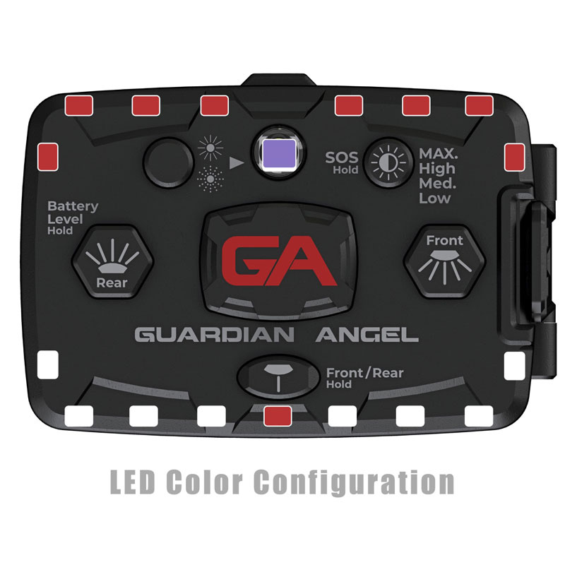 Guardian Angel ELT-W/R-IR Elite Infrared Hybrid White/Red Wearable Safety Light