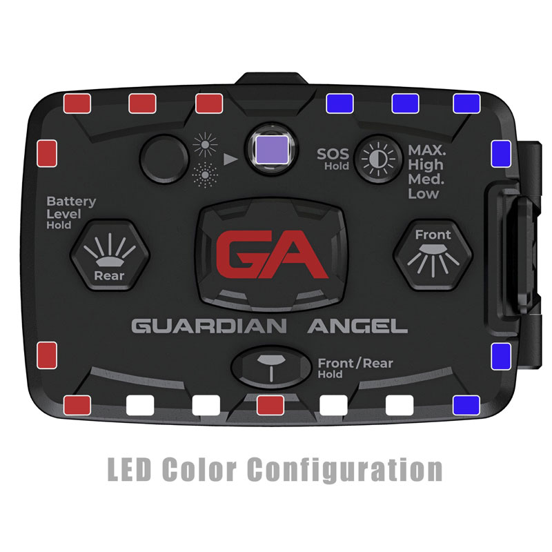 Guardian Angel ELT-R/B-IR Elite Infrared Hybrid Red/Blue Wearable Safety Light