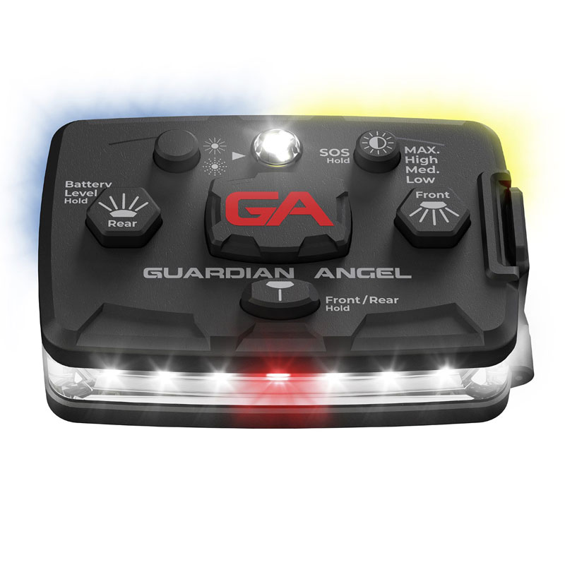 Guardian Angel ELT-W/BY Elite White/Blue-Yellow Wearable Safety Light