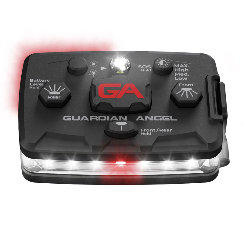 Guardian Angel ELT-W/WR Elite White/White-Red Front View