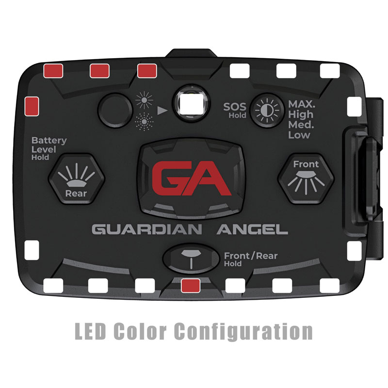 Guardian Angel ELT-W/WR Elite White/White-Red LED's