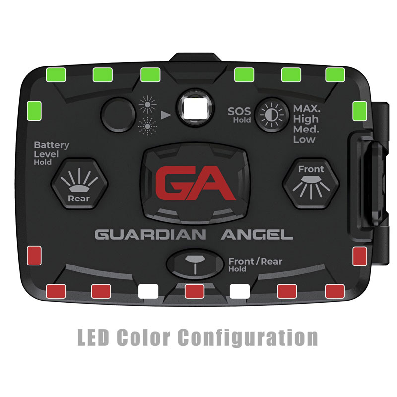 Guardian Angel ELT-R/G-2 Elite Red/Green Multi-Function Safety Light