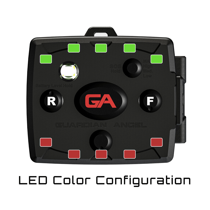 Guardian Angel MCR-R/G Micro Red/Green LED Layout