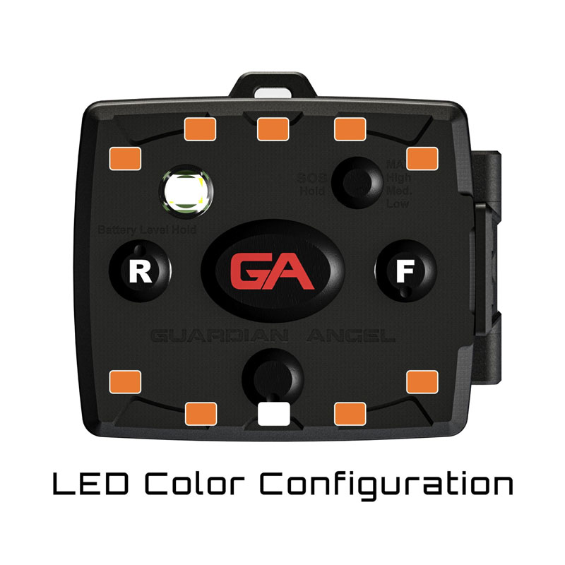 Guardian Angel MCR-O/O Micro Orange/Orange LED Layout