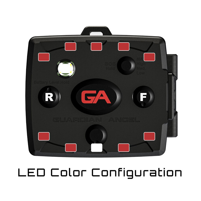 Guardian Angel MCR-R/R Micro Red/Red LED Layout
