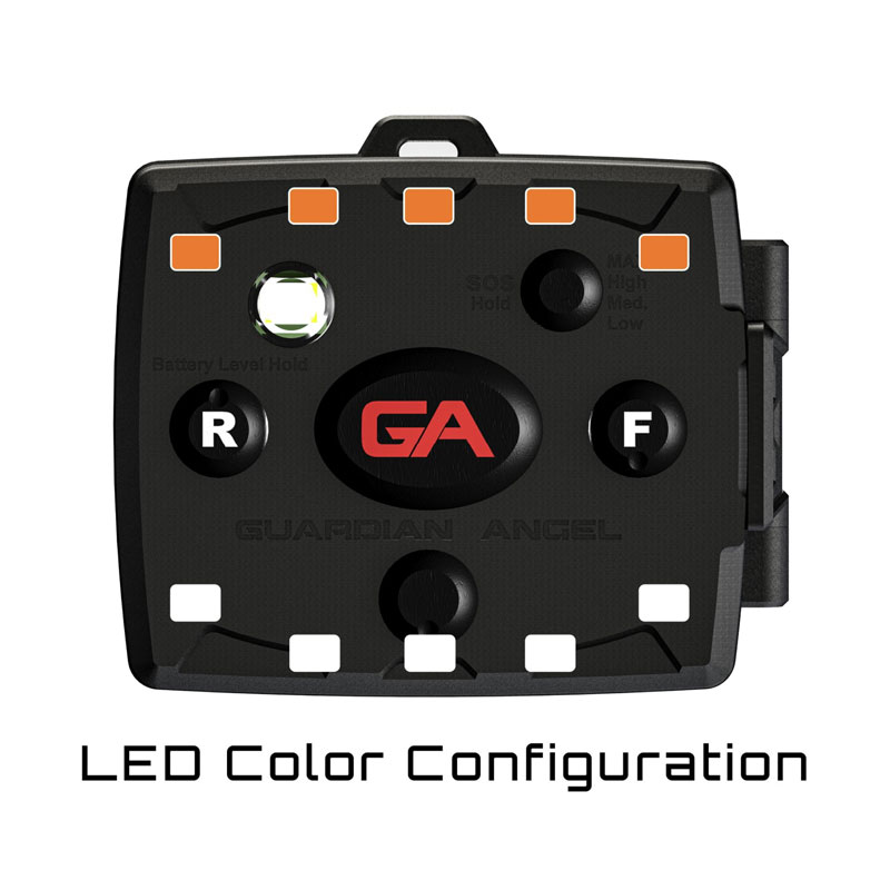 Guardian Angel MCR-W/O Micro White/Orange LED Layout