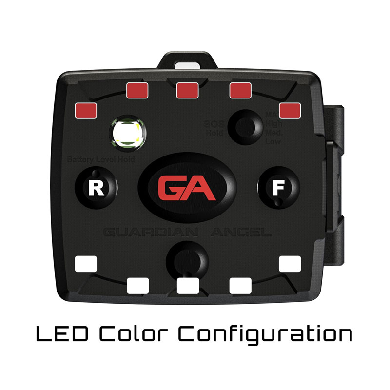 Guardian Angel MCR-W/R Micro White/Red LED Layout