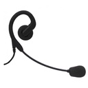 Magnum SVLB-B1W-M14 Braided Slim Swivel Earpiece, Boom Mic
