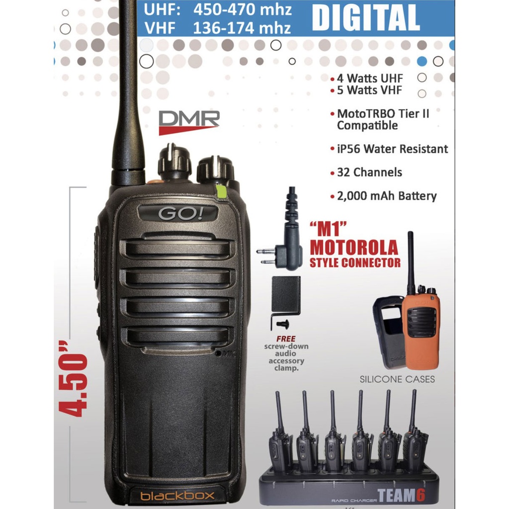 Klein Blackbox GO! IP56 Digital 2-Way Radio