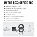 Wilson 475047 weBoost Office 200 4G/5G Booster Kit, Directional Antenna