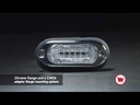 Whelen TLMIR ION Mini T-Series 12VDC Warning Light, Clear - Red