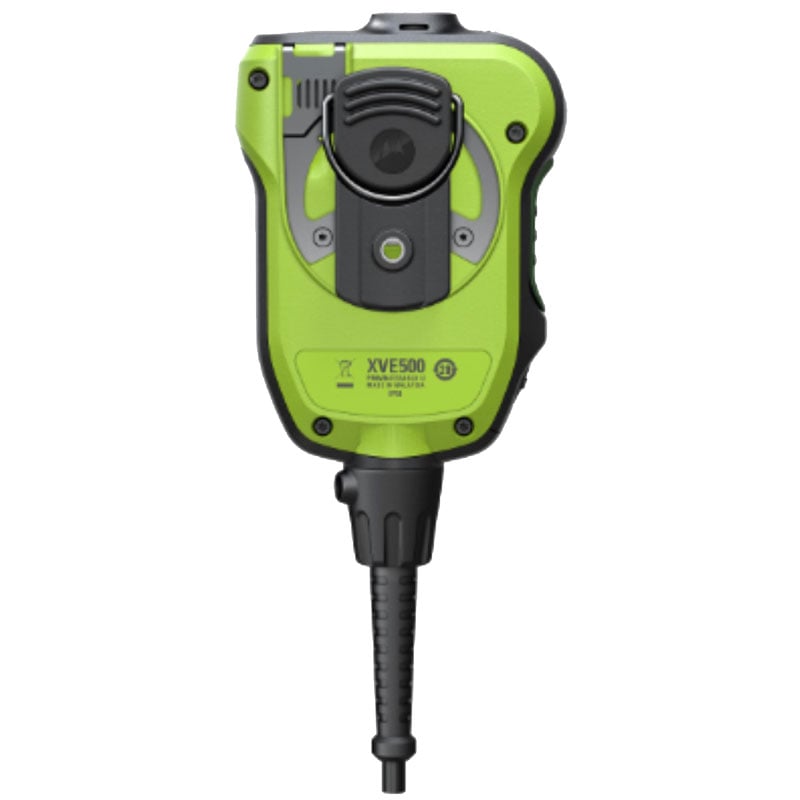 Motorola PMMN4152 XVE500 Speaker-Mic, Green (Rear)