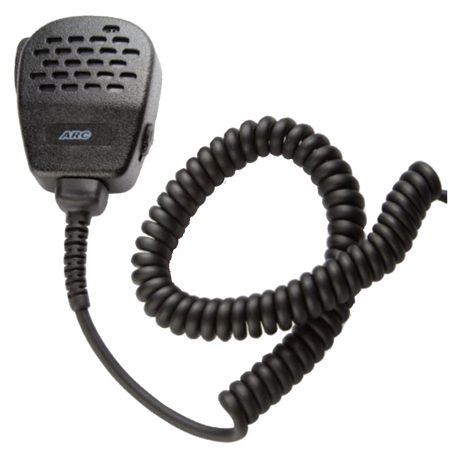 ARC IP54 Heavy Duty Speaker Microphone, 3.5mm, Kevlar Reinforced Cable