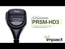 Impact I3-PRSM-HD3 Speaker-Mic, 3.5mm - Icom F3011, F4011