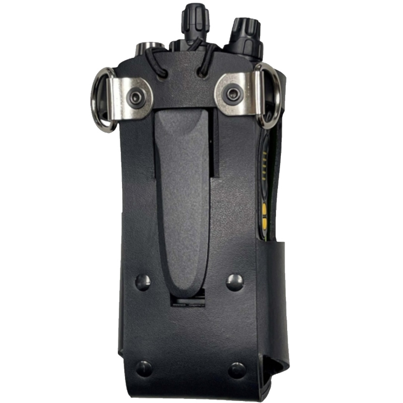 Boston Leather 5714RCHW-1 Radio Holder - Rear With Radio
