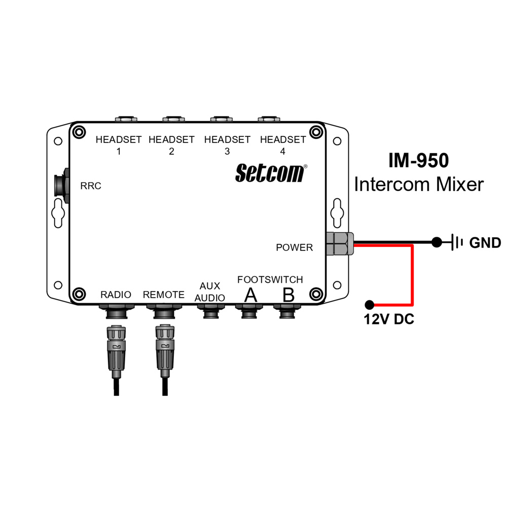 Setcom IM-950 Wired Vehicle Intercom System