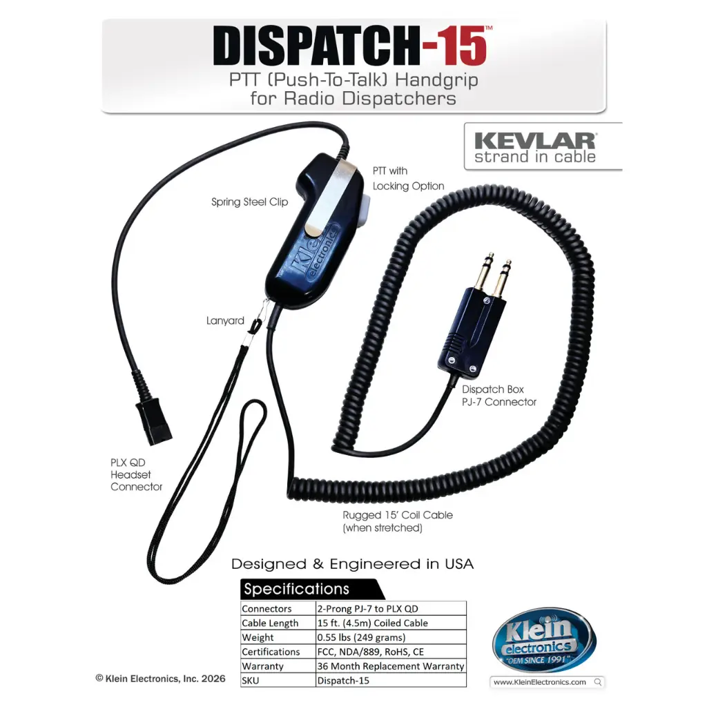 Klein-Dispatch-15-specs.webp