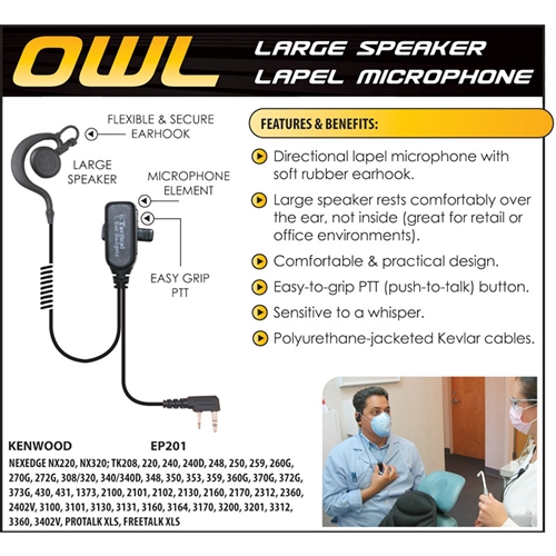 EPC EP201 Owl Lapel Mic