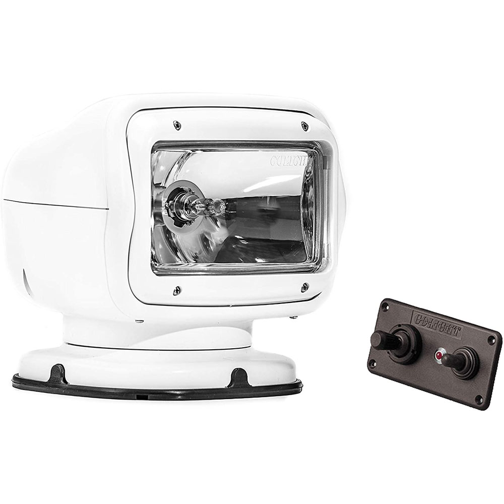 Golight 2020GT White Halogen Searchlight Permanent Mount, Dash Remote