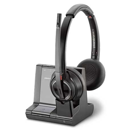 HP Poly 7S4B5AA#ABA 207325-01 Savi 8220 Wireless Stereo Headset