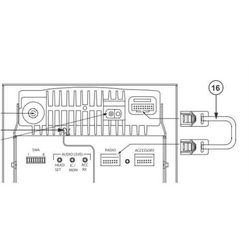 Motorola 3080137S02 Radio Interface Cable - CDM