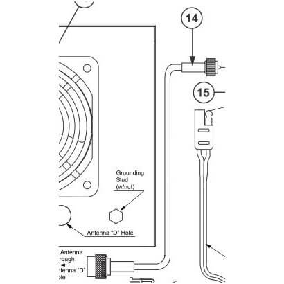 Motorola 3080517U10  Mini-U to N RF Adapter Cable