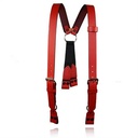 Boston Leather 9177-RED Firefighter's Suspenders with Loop