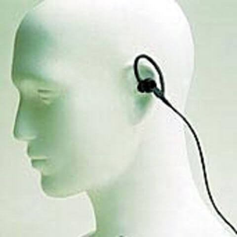 Motorola BDN6726 Black Receive-only Surveillance Kit - 3.5mm