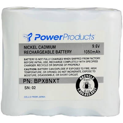 Power Products BPX8NXT 1050 mAh NiCd Ritron Patriot Battery