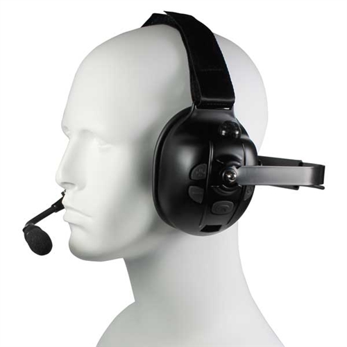 Pryme BTH-900-MAX-EMB Bluetooth Neckband Dual Muff Headset