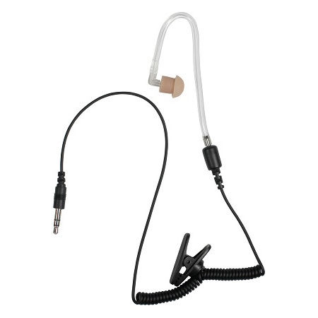 Pryme EH-3099sC Clear Bullet Tube, Listen-Only, 3.5mm - BTH-300